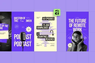 Creative Podcast Instagram Pack for AFFINITY