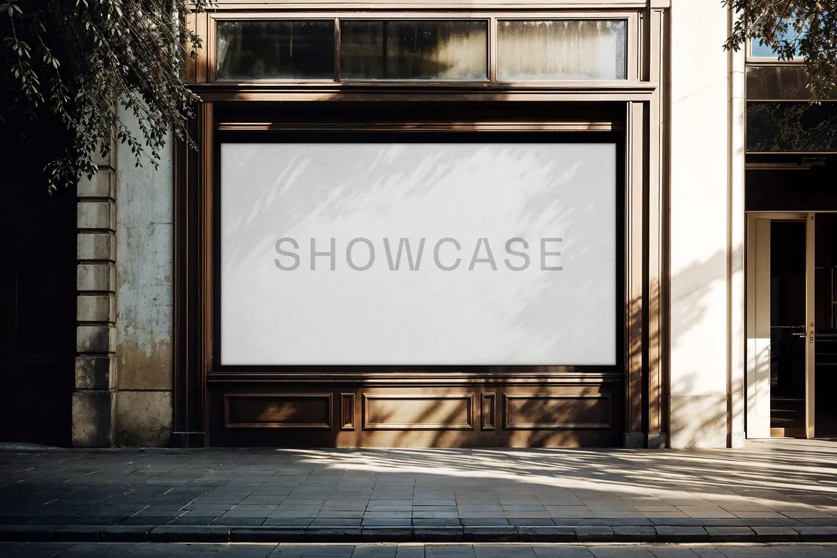 Horizontal Outdoor Billboard Mockup