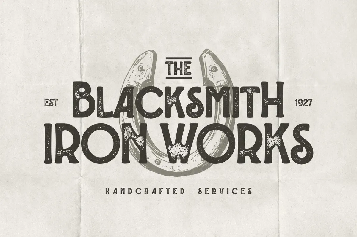 Shermans Vintage Letterpress Font