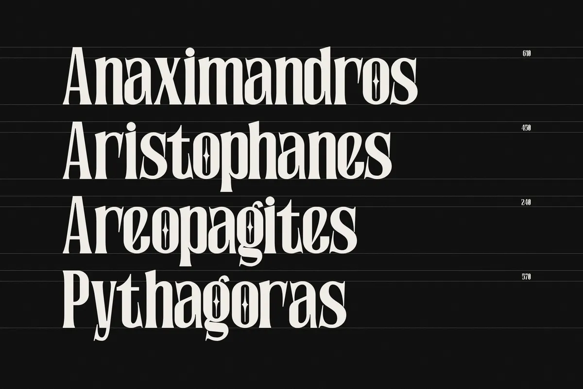 Brosche - Tall Condensed Serif Font
