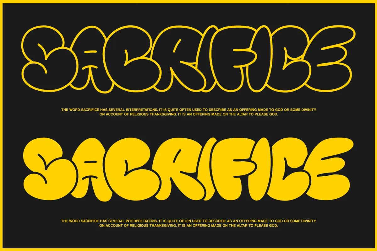 KNERD Bubble Font