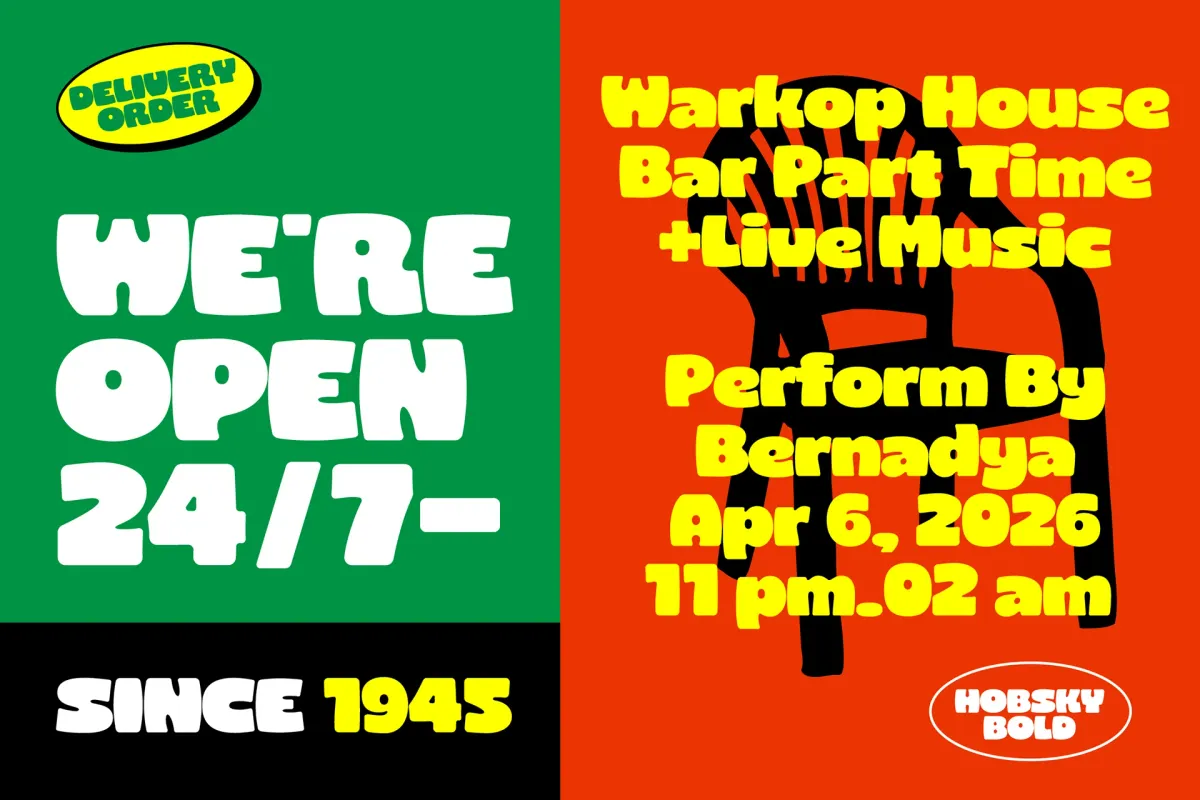 Hobsky - Bold Groovy Display Font