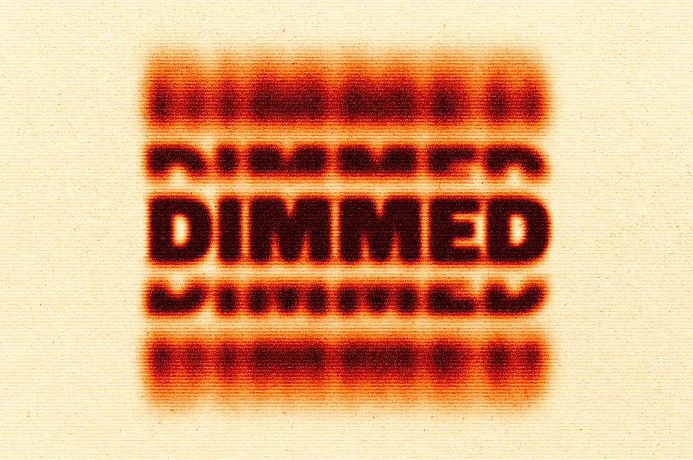 Bad Print Scanner Text Effect