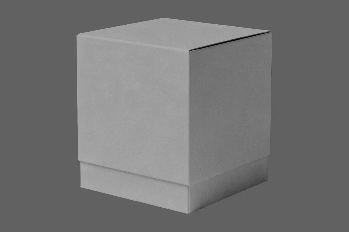 Square Packaging Box Mockup
