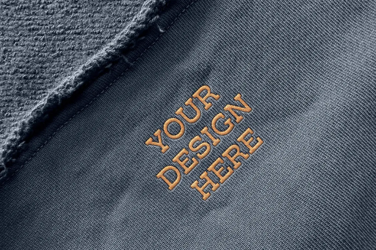 Stitching Embroidery Logo Mockup