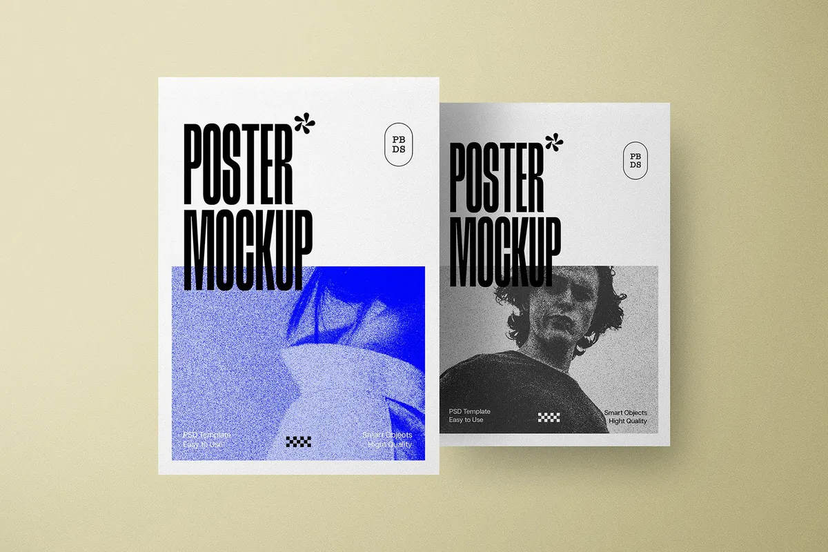 Realistic Posters Mockup