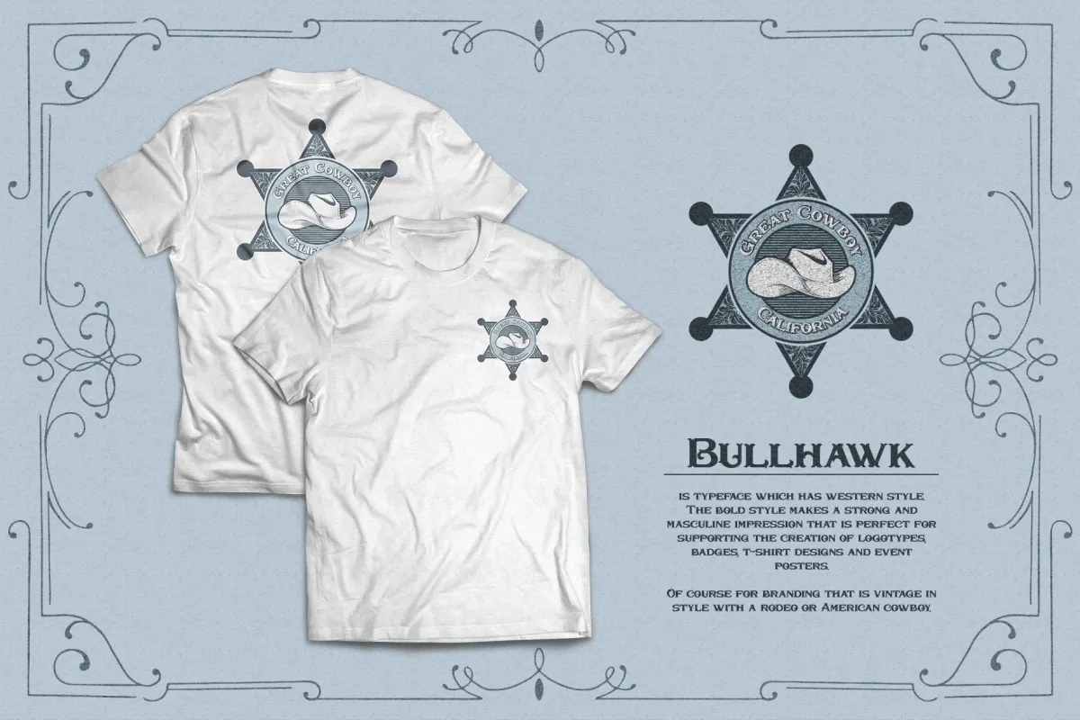 Bullhawk - Vintage Western Font