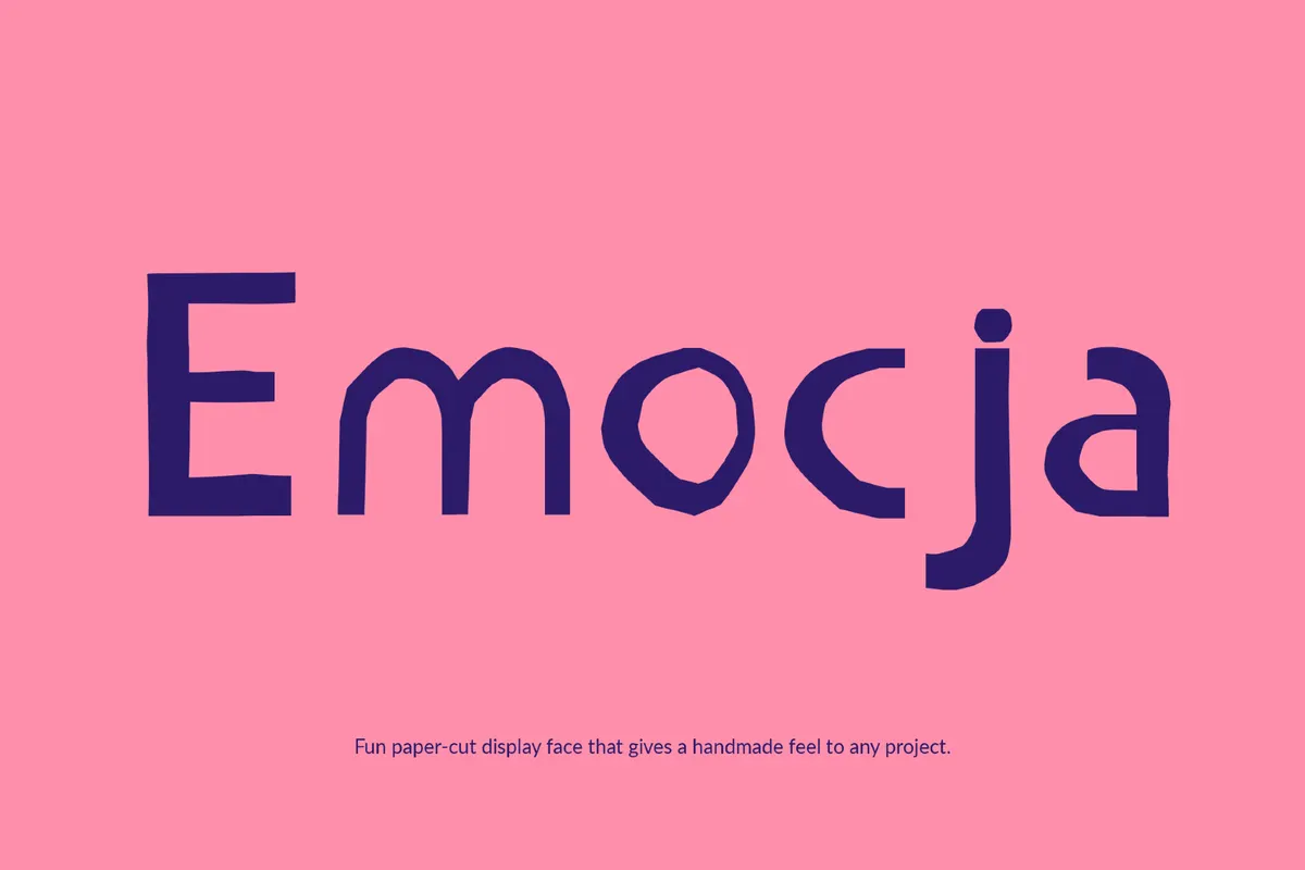Emocja - Funny School Font
