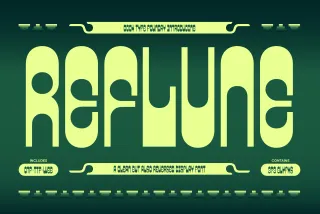 Reflune - Reversed Contrast Font