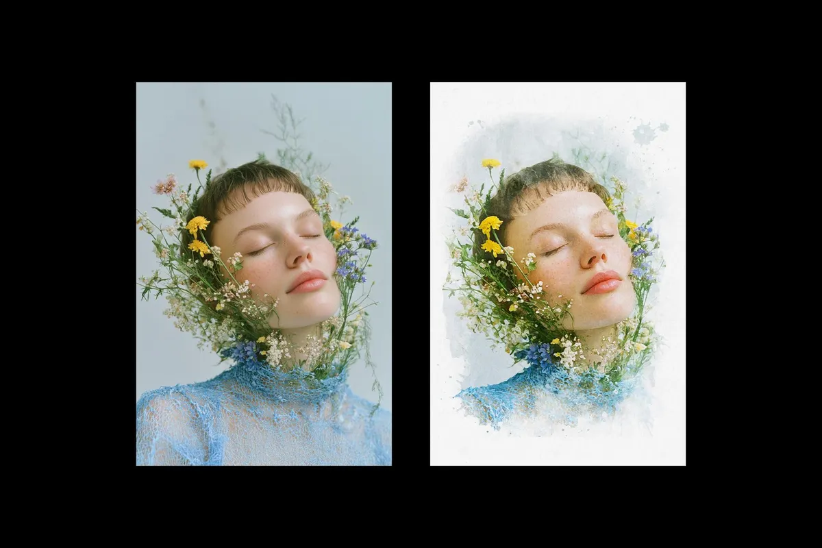 Watercolor Art Photo Effect
