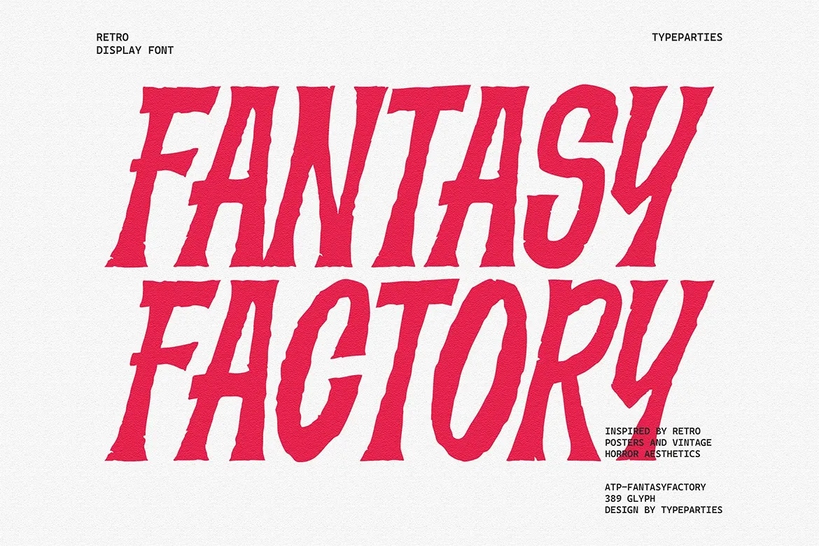 FantasyFactory - Rough Display Font
