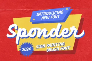 Sponder — Sign Painting Font