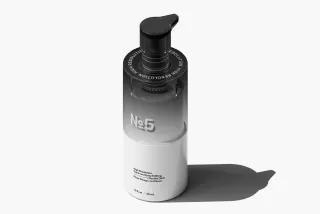 Top Angle Dispenser Bottle Mockup