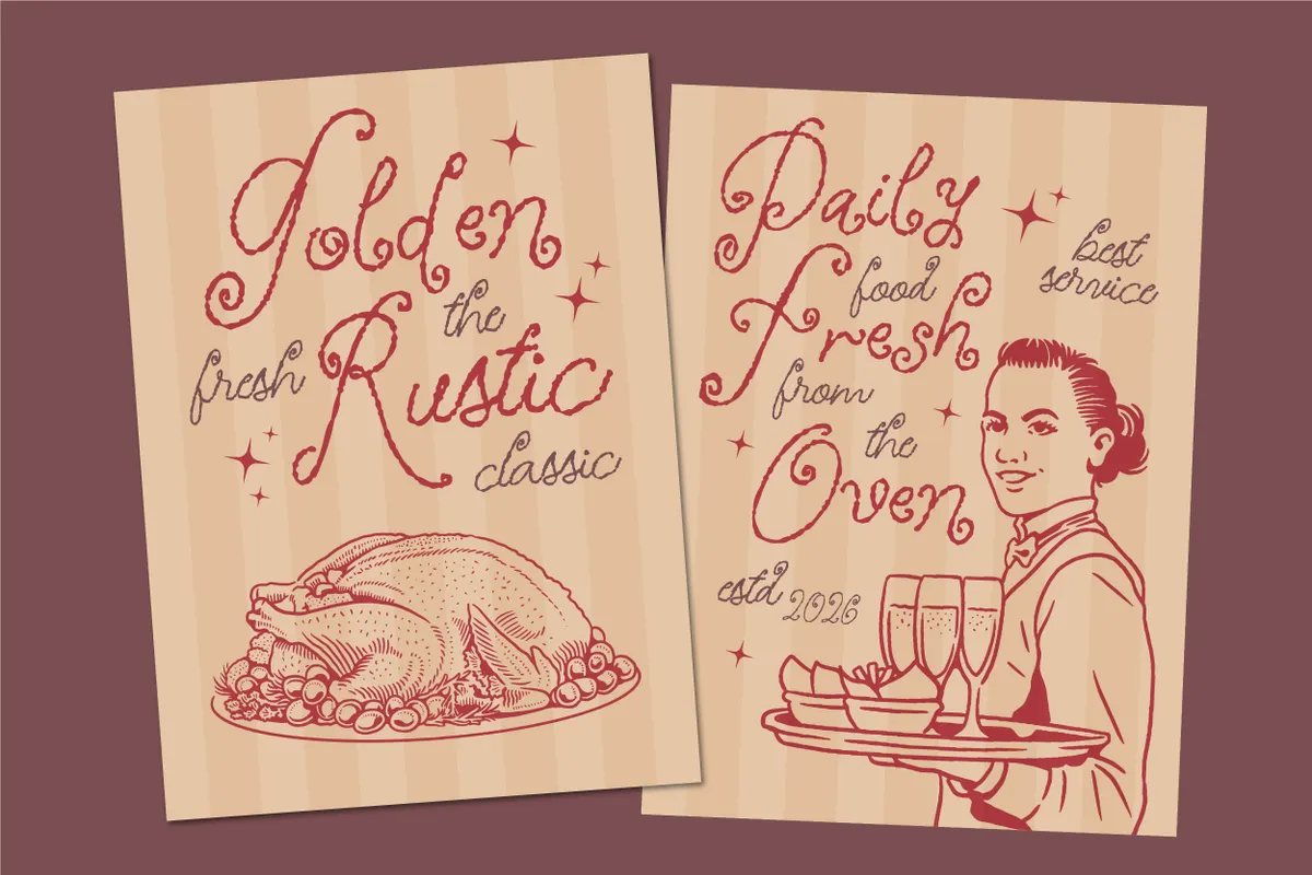 Afterglow - Handwritten Script Font Duo