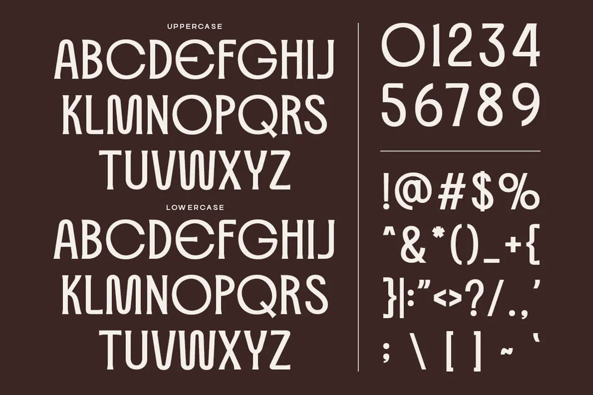 Calore - Retro Art Deco Display Font