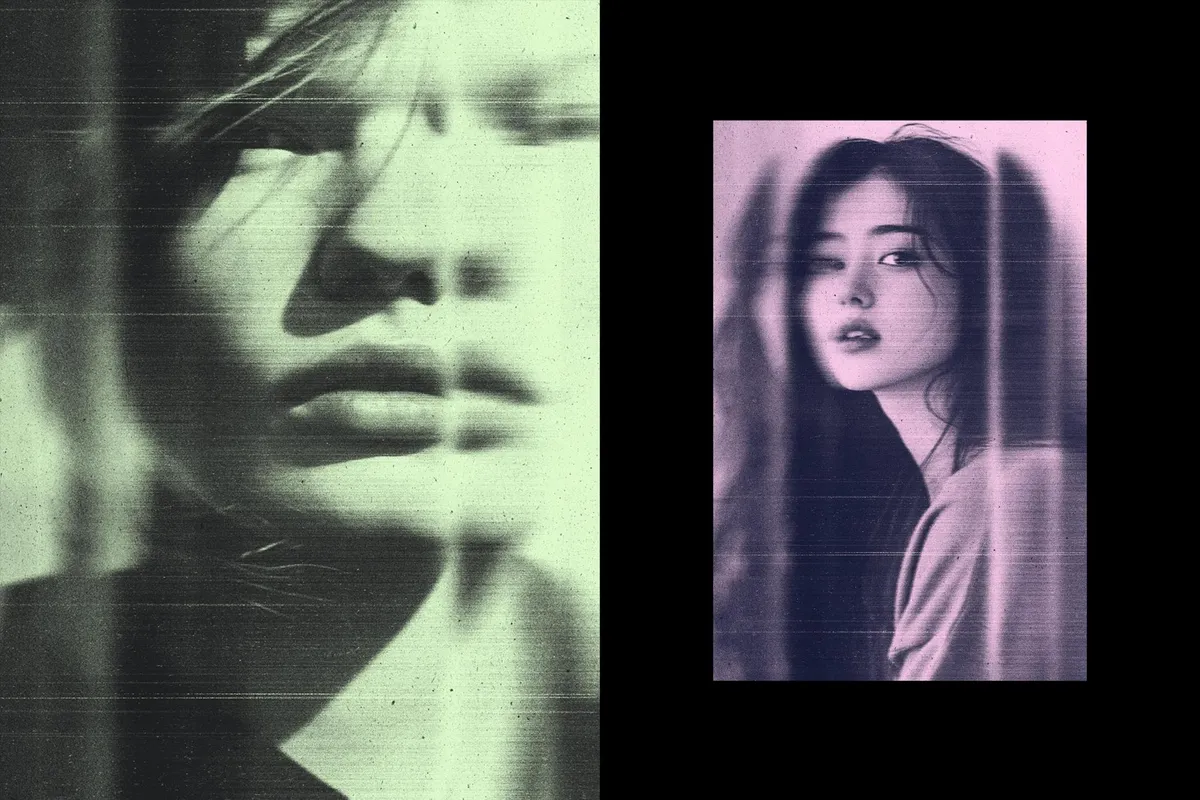 Distorted Scanner Photo Effect