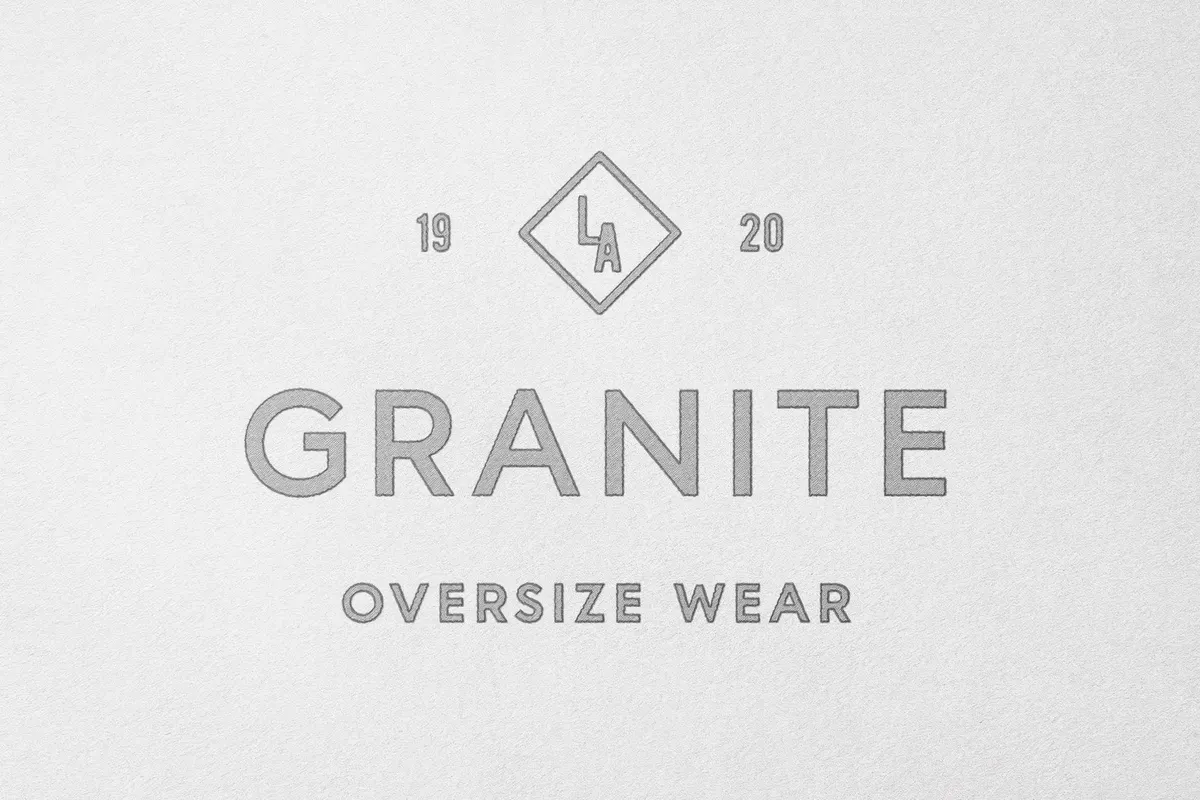Blueprint-Style Logo Mockup