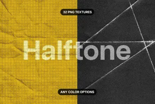 Halftone Textures Paper Collection