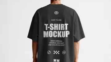 Back-View T-Shirt Mockup