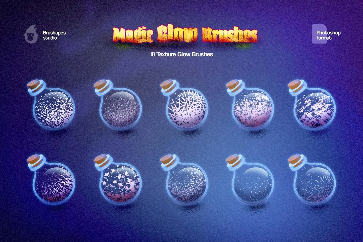 Magic Glow Photoshop Brushes