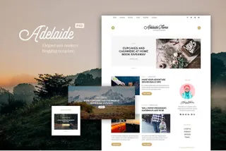Adelaida Blogging PSD Template