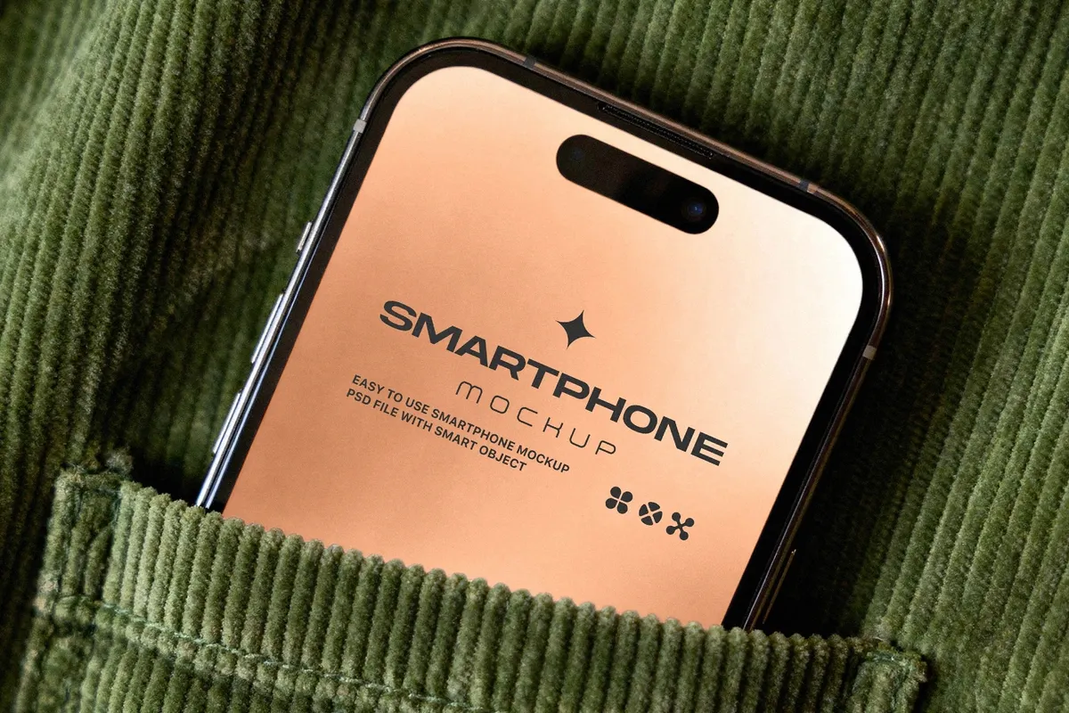 iPhone Mockup in Pocket