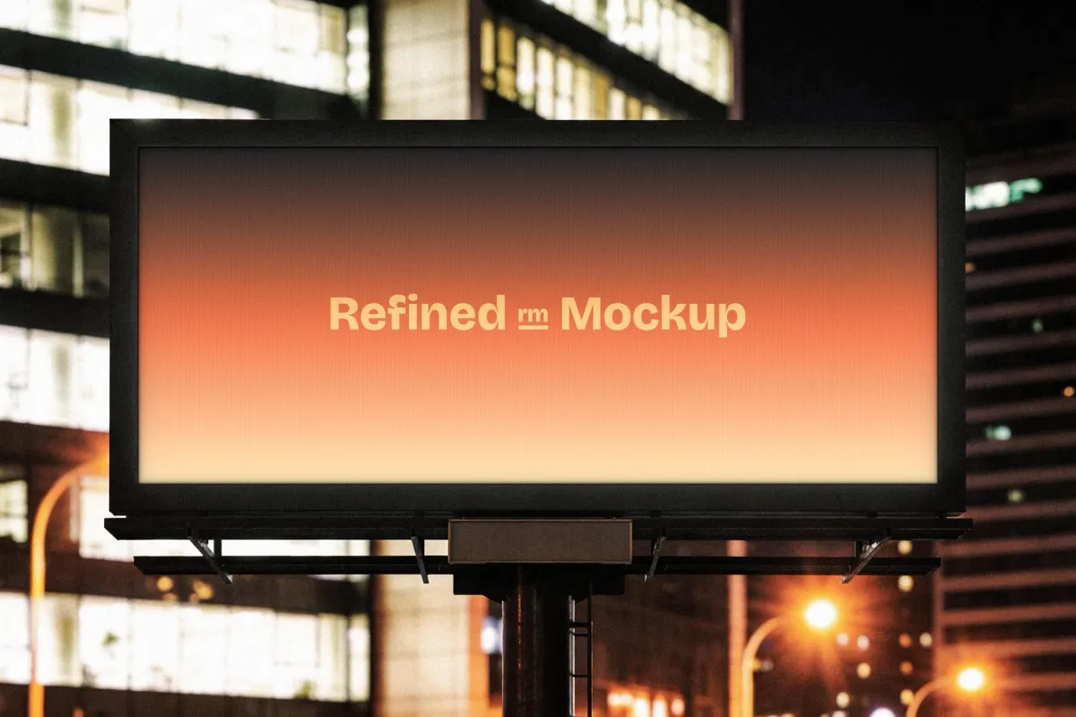 City Billboard Screen Mockup