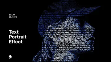 Text Portrait Photo Effect