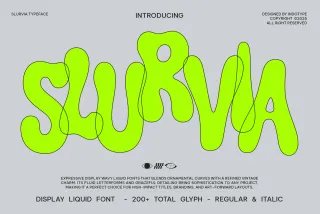 Slurvia - Liquid Display Font