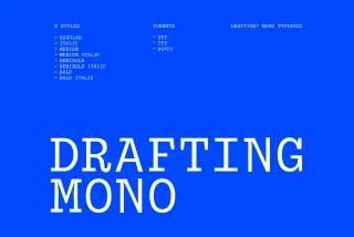 Drafting Mono Typeface