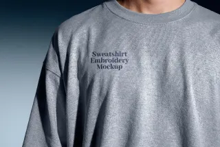 Sweatshirt Embroidery Mockup