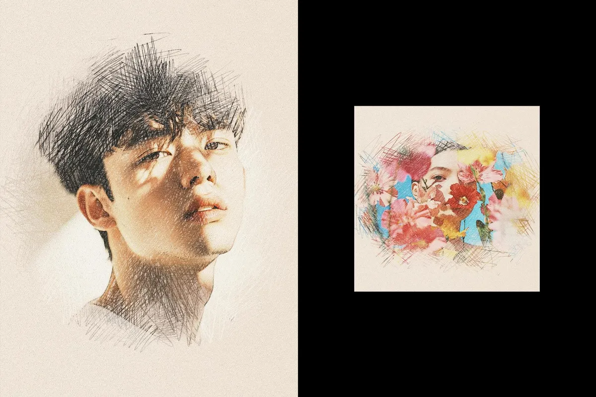 Vintage Sketching Effect