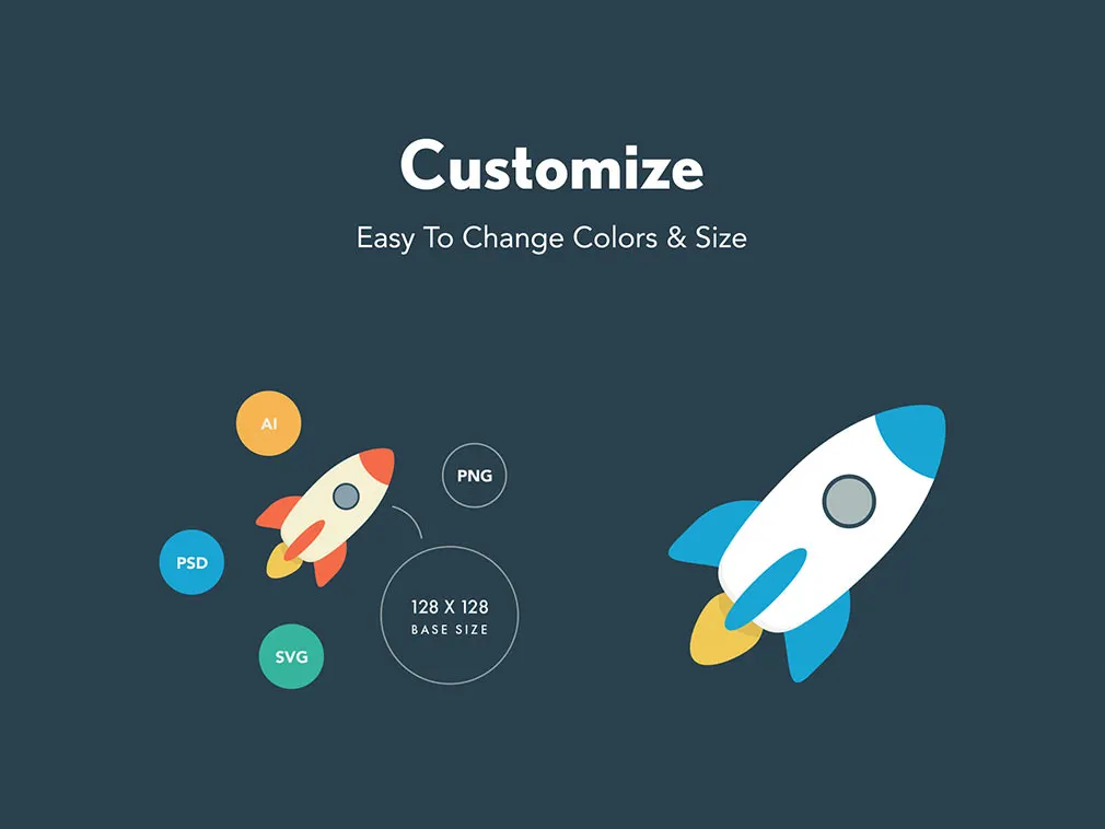 Basic Flat Icons Set