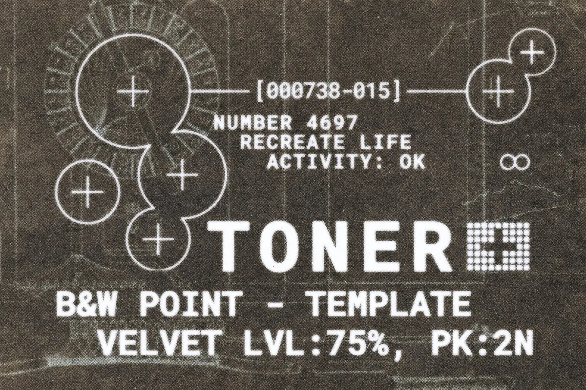 Blurred Toner Printer Effect