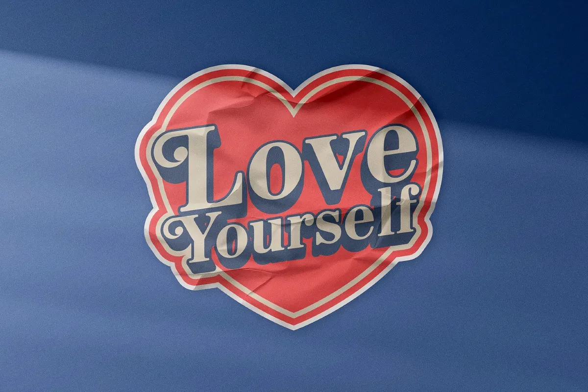 Paper Sticker Mockup