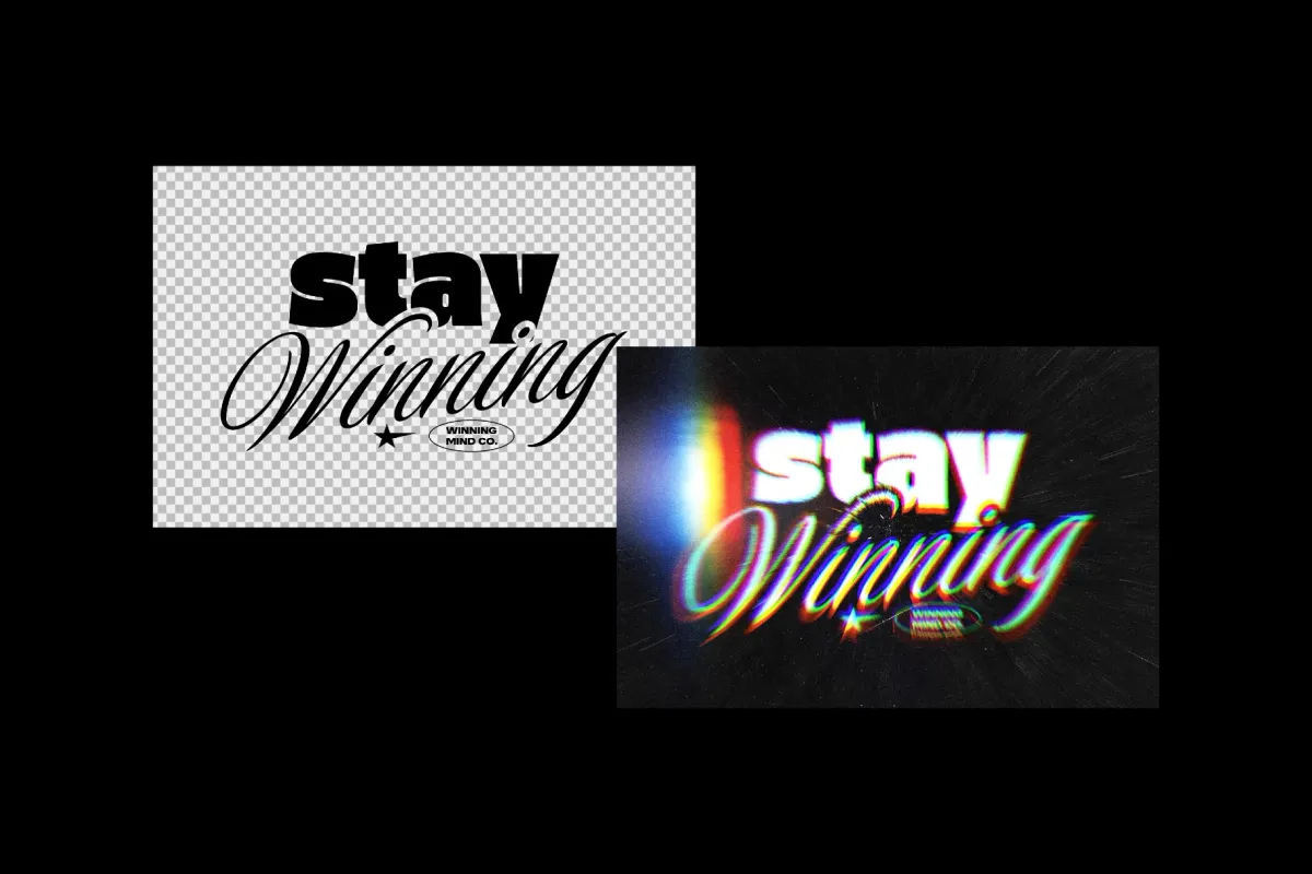 Glitch Distort Text Effect