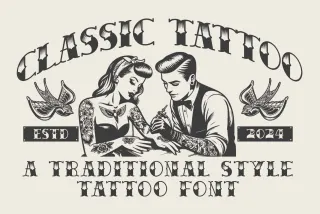 Classic Tattoo Font