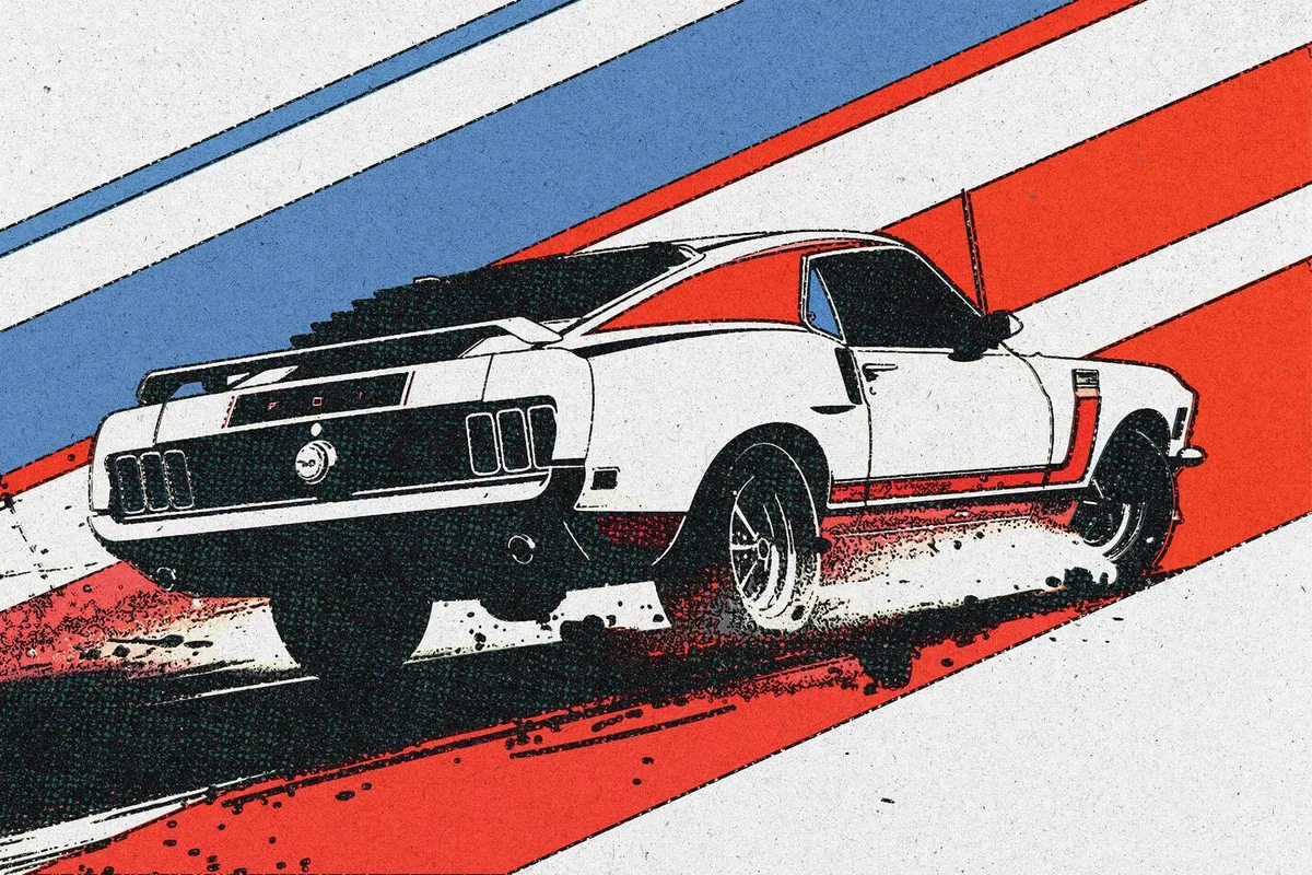 Mid-Century Comic Print Effect
