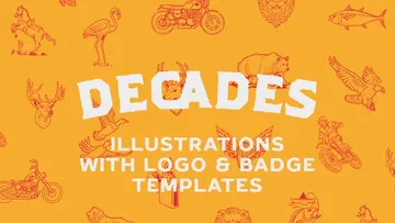 Decades: Badge & Logo Templates