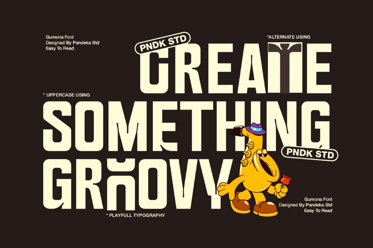 Gumona - Bold Condensed Display Font