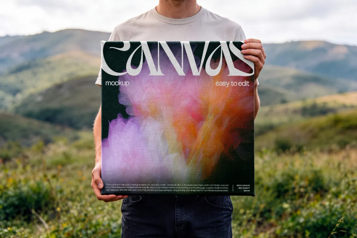 Stretched Canvas Mockup
