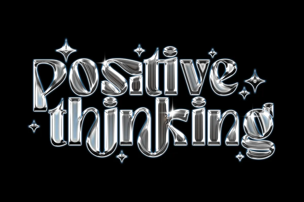 Metal Shine Chrome Text Effect