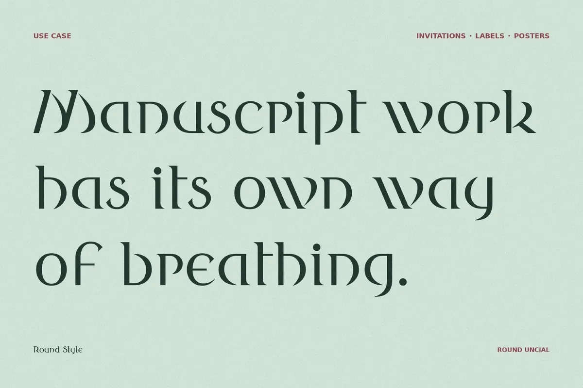 Round Style Fantasy Typeface