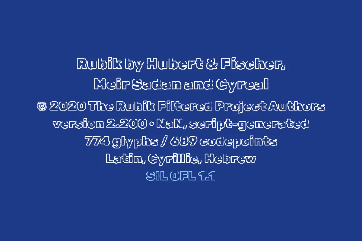 Rubik Iso - Free Outline Font