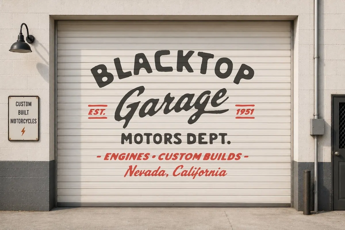 Gearline Motors - Vintage Garage Font Family