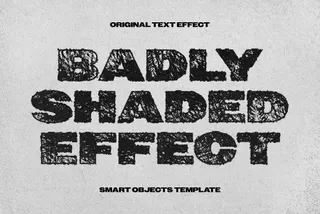 Stamp Shaded Text Effect