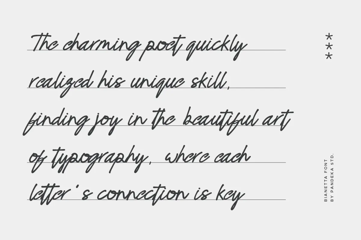 Bianetta - Modern Script Font