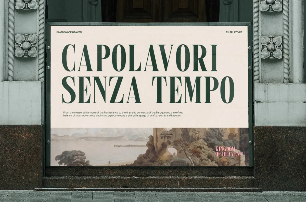 TRT Kingdom Heaven - Elegant Serif Font