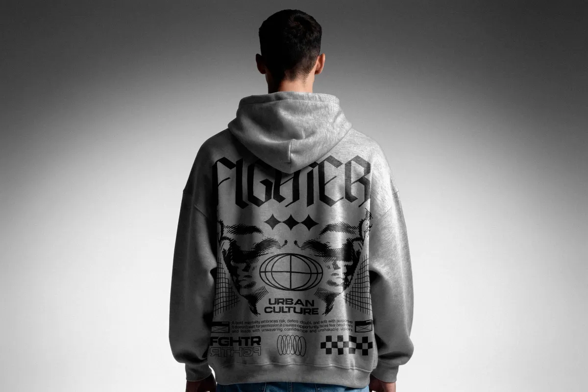 Oversized Hoodie Mockup