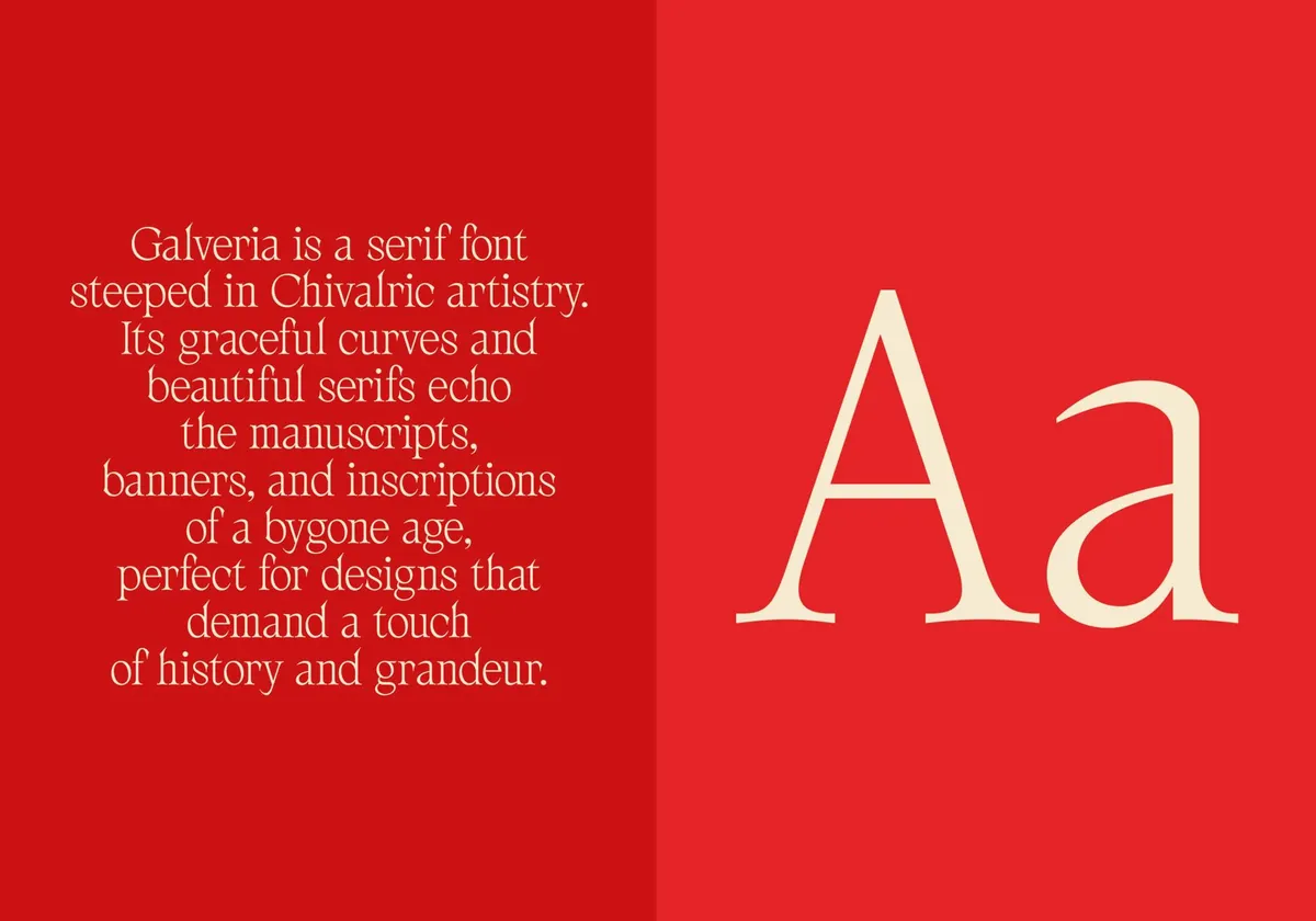 AV Galveria — Display Serif Font